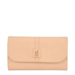 Baggit Beige Textured Tri-Fold Wallet for Women-87