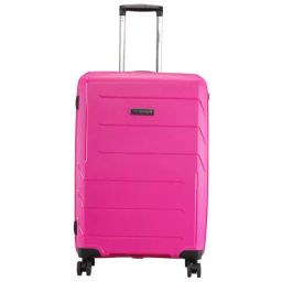 Swiss Brand Matterhorn Pink Textured Hard Medium Trolley Bag - 26 cm-image-86