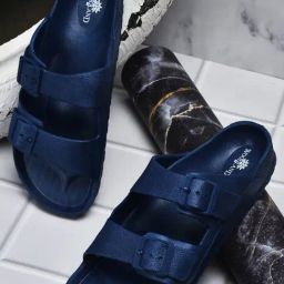 Woodland Men's Navy Casual Sandals-picture-2