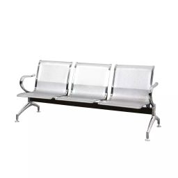 Modern India Seating Classic 3 Seater Mild Steel Waiting Chair Silver-image-51