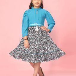 BAESD Animal Print Georgette Fit & Flare Dress-picture-50