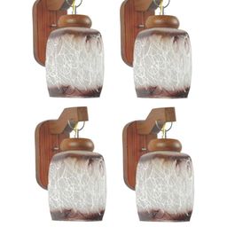 Somil Premium Designer Glass Wall / Night Lamp Elegant & Stylish Dcor Accent for Modern Interiors, color- Brown, White, Size:- 16 X 23 X 28 CM-image-83