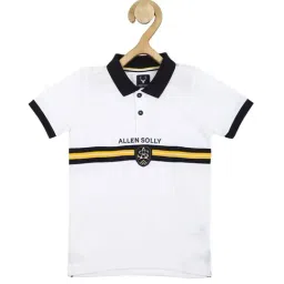 Allen Solly Junior White Graphic Print Polo T-Shirt-image-62