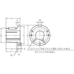 Mitsuboshi Type 1 S1 Bushing for Max Star Wedge Pulley 75 mm, S1-N-75-image-73