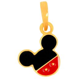 BHIMA 22K BIS Hallmark (916) Yellow Gold Mickey Mouse Casual Pendant For Kids-image-24