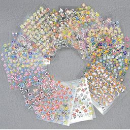FAMEZA Nail Art 3D Sticker Decal (Butterfly, Flower, Heart, Different Patterns) - Pack of 50 image 5