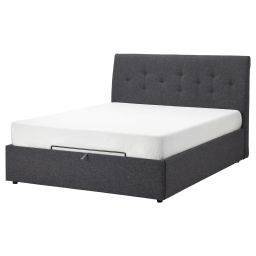 ikea idanäs Upholstered ottoman bed, Gunnared dark grey, 180x200 cm-picture-22