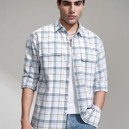 LOCOMOTIVE Men Comfort Checked Casual Shirt-image-59