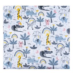 Thread Fairy Organic Muslin Baby Blanket Swaddle Jungle Fun - Multicolor-image-93