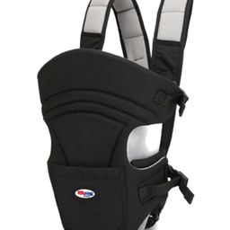 Chinmay Kids 3 in 1 Premium Baby Carrier Bag With Adjustable Strap & Head Support Line Black Grey-10