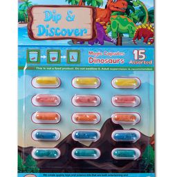 Kimon Toys Dip & Discover Grow in Water Magic Capsules Dinosaurs - Pack of 15-image-42