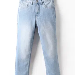 UCB Woven Full Length Solid Denim Jeans - Light Blue-picture-14