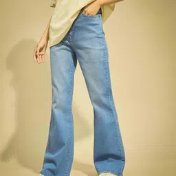 Flying Machine K-Street X Ultra Women High Rise Flared Jeans-image-32