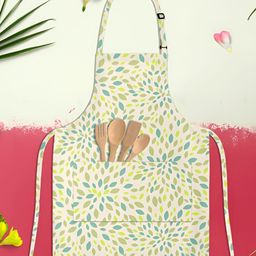 ArtzFolio Kids Yellow & Green Printed Cotton Aprons-22