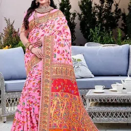AKSH FASHION Multi Pure Cotton Sarees-picture-24