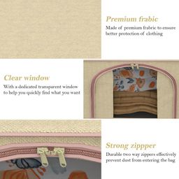 Kuber Industries Beige Foldable Drawer Organiser With Handles 66Ltr image 3