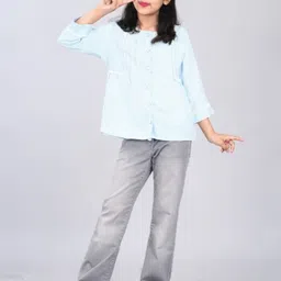 DMP FASHION Cotton Shirt Style Top-picture-34