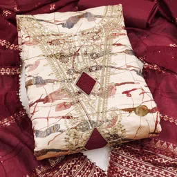 BlissFlair Pure Cotton Unstitched Dress Material-image-50