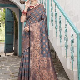 Anouk Rustic Women Ethnic Motifs Woven Design Traditional Banarasi Saree-image-26