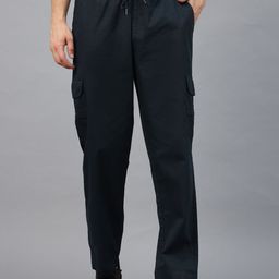 VEIRDO Men Relaxed Straight Leg Straight Fit Cargo Style Trousers-image-50