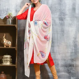 swatika Printed Dupatta with Mukaish image 2