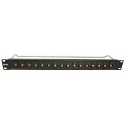 RS PRO BNC 16 Port Loaded Rack Patch Panel 1U Rack Height, 2522981-0