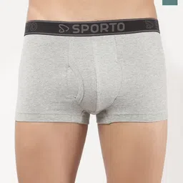Sporto by Macho Pack Of 2 Combed Cotton Mid-Rise Short Trunks-picture-35