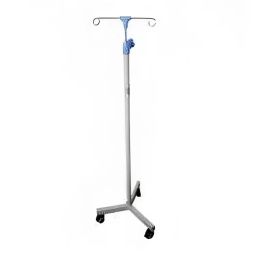 Mascot Powder Coated IV Stand with Double Hook and Metal Base, MAS1462-19