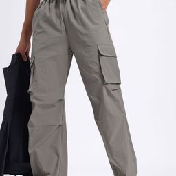 glitchez Men Urban Utility Parachute Fit Track Pants-image-93
