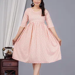 Loyster Women Khari Printed Handloom Maternity Kurti-image-12