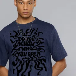 Moda Rapido Men Typography Printed Round Neck Cotton Relaxed Fit T-shirt-picture-48