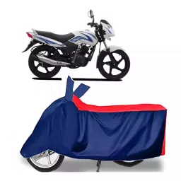 Auto Pearl Two Wheeler Cover with Bag for TVS Sport KS BS6, Red & Blue-picture-47