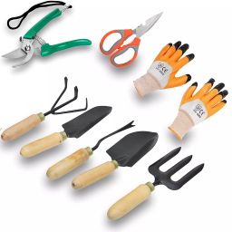 JetFire Wooden Scissor & Pruner, Gloves Garden Tool Kit-image-41