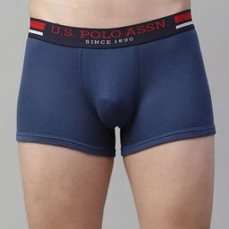U.S. Polo Assn. Men Pack Of 2 Solid Cotton Trunks-image-34