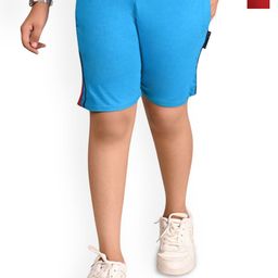 BAESD Girls Pack Of 2 Cotton Solid Regular Bermuda Shorts-image-40