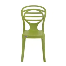 Supreme OAK Plastic Mehndi Green Without Arm Chair (Pack of 2)-19
