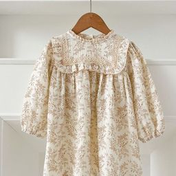 LULU & SKY Puff Sleeve A-Line Dress-image-97