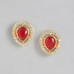 Anouk Gold Plated Contemporary Studs Earrings-55