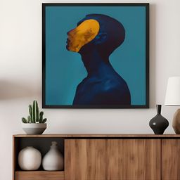 999Store Green & Teal Blue Modern Expression Canvas Wall Art-17