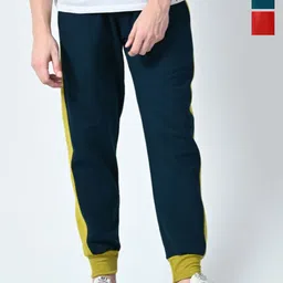 BAESD Men Pack Of 3 Colourblocked Relaxed-Fit Joggers-picture-0