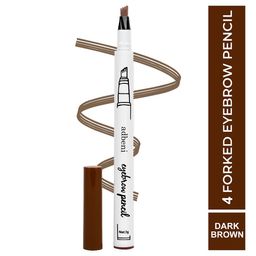 Adbeni Set Of 2 4 Forked Smudge-Proof Eyebrow Pencil - 3 g Each - Dark Brown - Black image 3