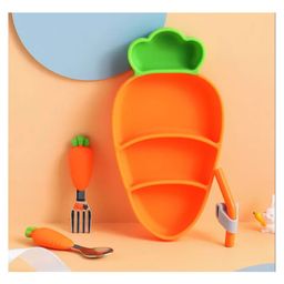 Carrot Shape Cutlery Set - Orange-picture-28
