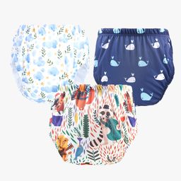 Chinmay Kids Baby Panty Boys and Girls Reusable Washable Printed Panty Pack of 3- Multicolor-21