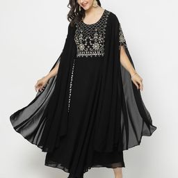 TS LIFESTYLE Embroidered Maxi Fit & Flared Ethnic Dress-image-103