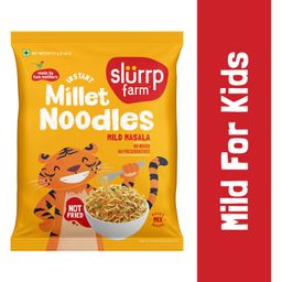 Slurrp Farm No MSG, Not Fried Instant Noodles Combo, Mild & Yummy Masala, Not Fried, No MSG, 4X57g image 2