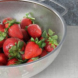 Kuber Industries Small Stainless Steel Colander Strainer Drainer with Handle Silver image 2