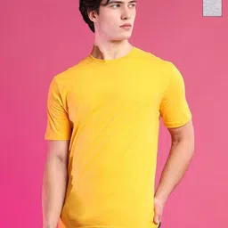 Moda Rapido Men Pack of 2 Solid Round Neck Cotton T-shirts-image-72