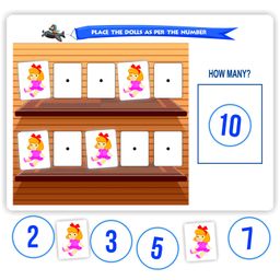 littlefolks Numbers Book,Pull N stick Velcro Activity Book,English,10 pages-80+ reusable stickers,montessori Counting Numbers Book|Play N Learn Numbers Activity|Gifts|Travel friendly Toy|Age 1- 5 years - English image 3