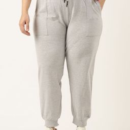MARCA Bold Women Cotton Mid Rise Joggers Trousers-image-30