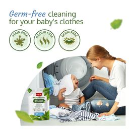 luv lap LuvLap Plant-Based Baby Liquid Laundry Detergent Refill Pack - 1000 ml image 4